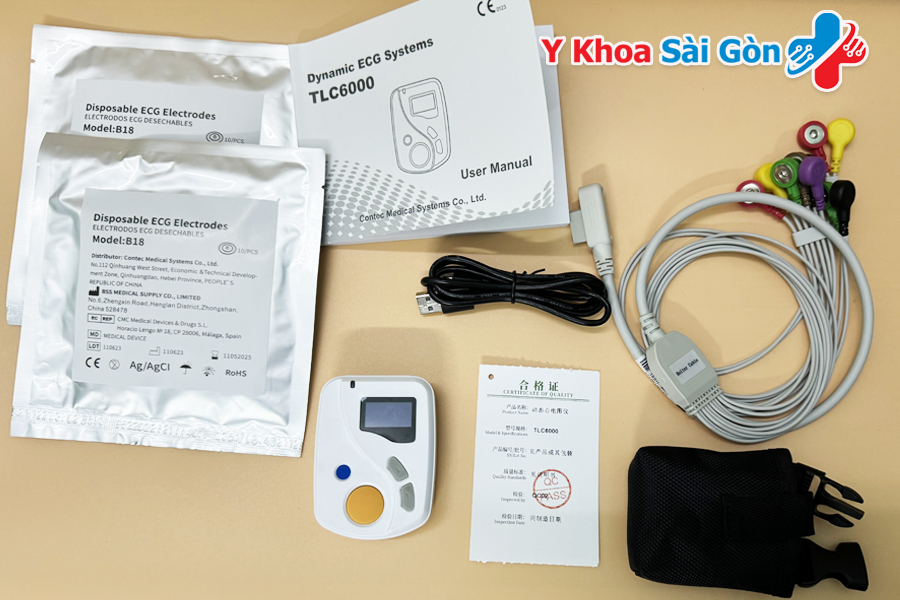 Máy Holter Điện Tim 12 kênh TLC6000