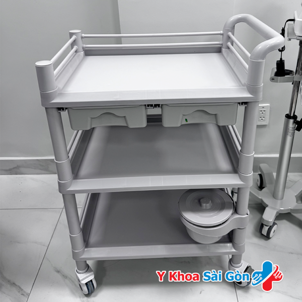 Tủ Xe Đẩy Dụng Cụ 3 Tầng DC03H2