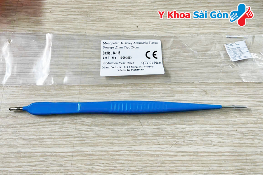 Kẹp Cầm Máu Đơn Cực DeBakey 24Cm