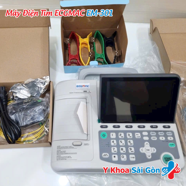 máy điện tim 3 cần ECGMAC EM-301