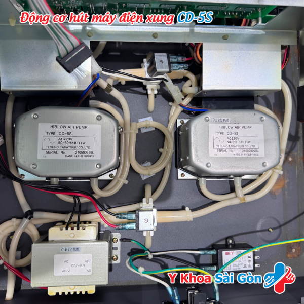 motor hút máy điện xung