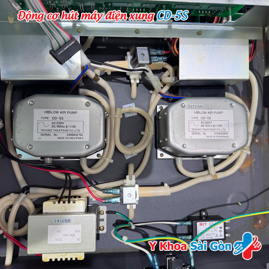 motor hút máy điện xung