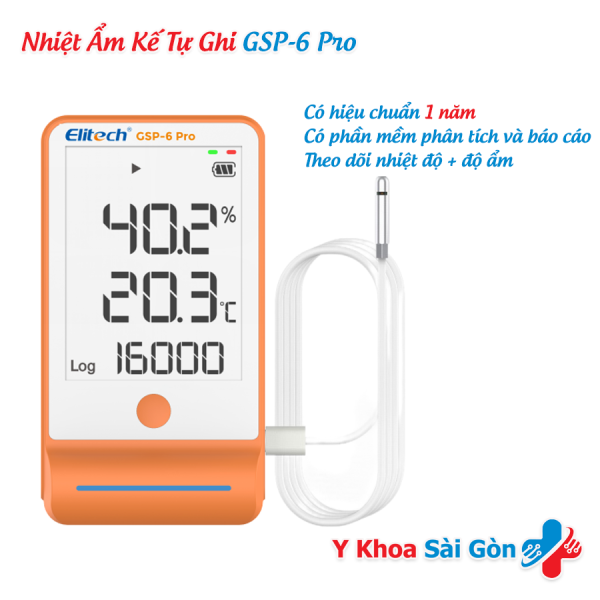Nhiệt Ẩm Kế Tự Ghi GSP-6 Pro