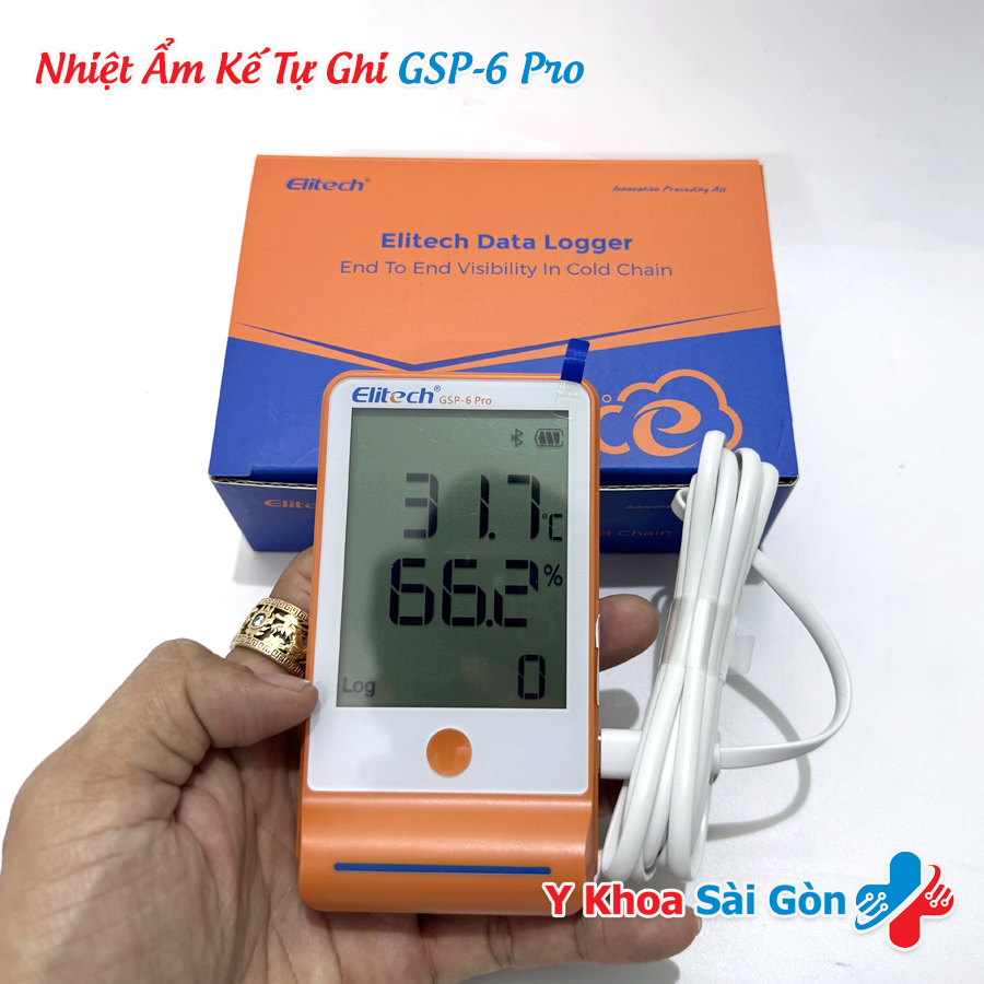 Nhiệt ẩm kế tự ghi Elitech GSP-6Pro